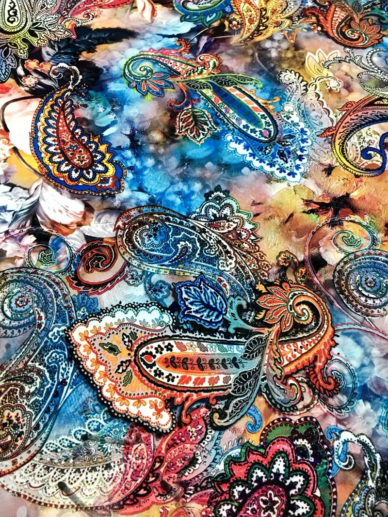 Wholesale Cheap Heat Transfer Printing Paper 100polyester Paisley