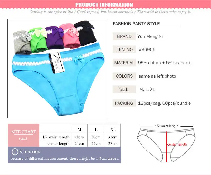 Yun Meng Ni Sexy Girls Panties Quality Cotton Women Panties Ladies Underpants Sexy Women 4178