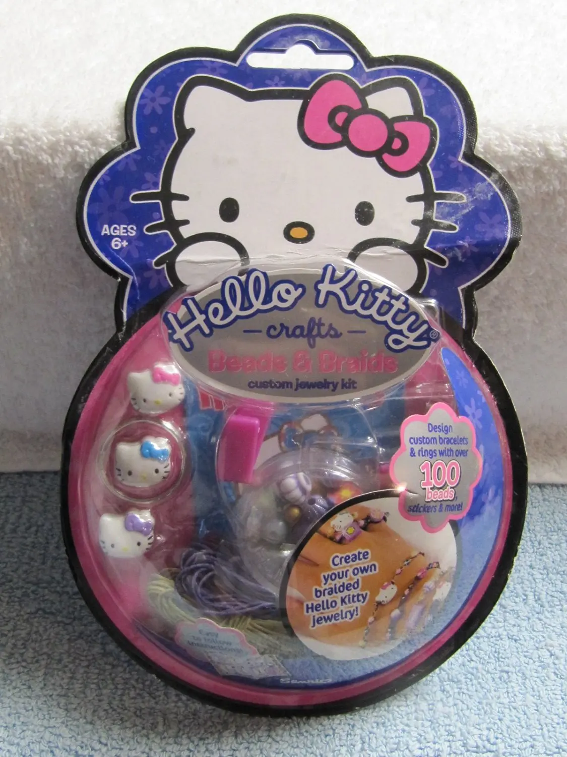 4.5L x 5W x 0.6H Perler Beads Hello Kitty Face Kit