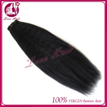 100 Human Hair Hair Weave Yaki Express Perm Yaki Human Hair