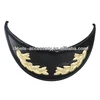 Cheap bulk custom made classical black military peaked cap
