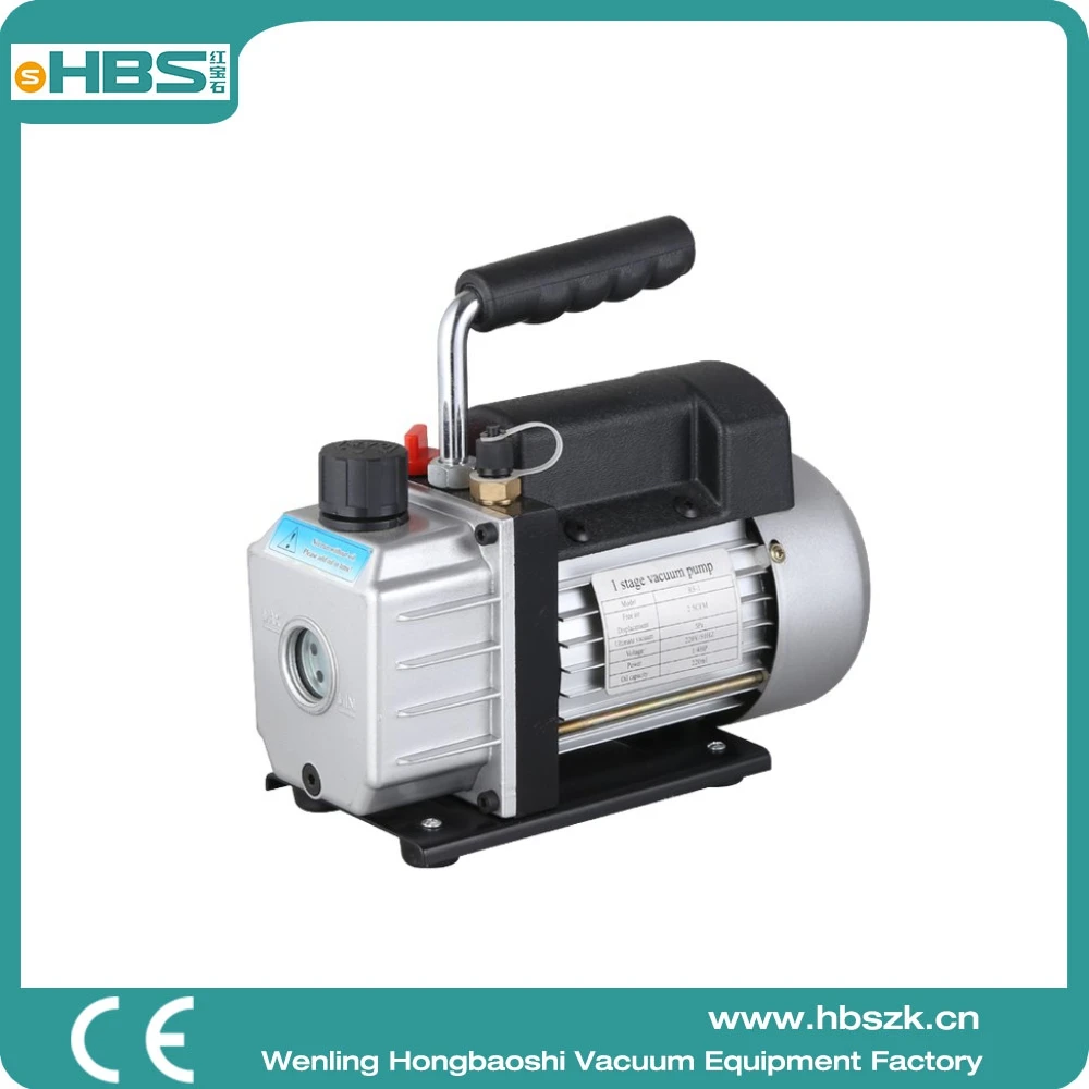 2.5CFM 1//4HP Single Stage Vacuum Pump Air Conditioning Refrigeration Vacuum 5Pa
