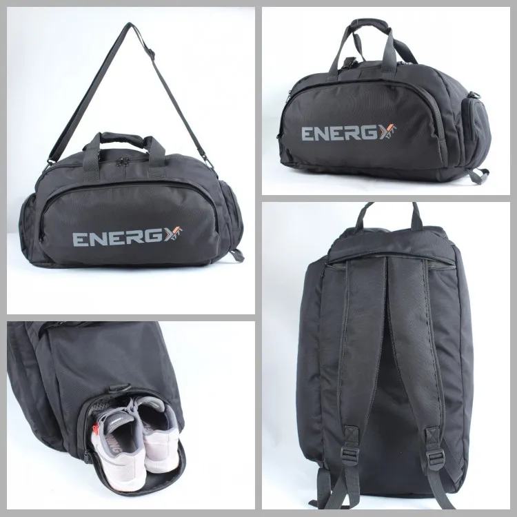 China  promotional custom cycling travel gym duffel bag with shoe compartment 