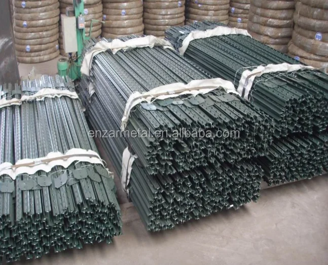 1.33lbs Metal T Bar Fence Post Buy 1.25lb Per Foot Studded Steel T