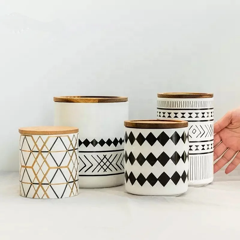 contemporary tea coffee sugar canisters