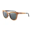 Custom Logo Polarized Acetate Eco Friendly Wooden Sunglasses with Glasses Cases