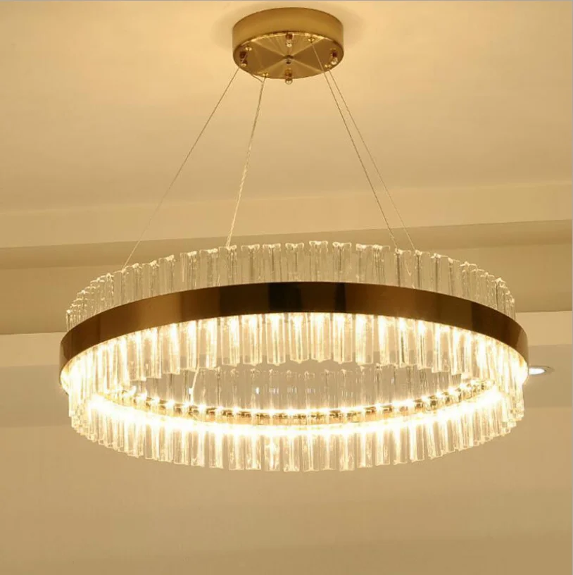 Customized Hotel Restaurant lobby ceiling decoration light Stainless steel Rectangle Superior K9 Chandelier Crystal