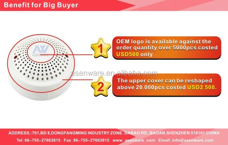 4-Wire Smoke Detector with Double Set External Relay Output Function