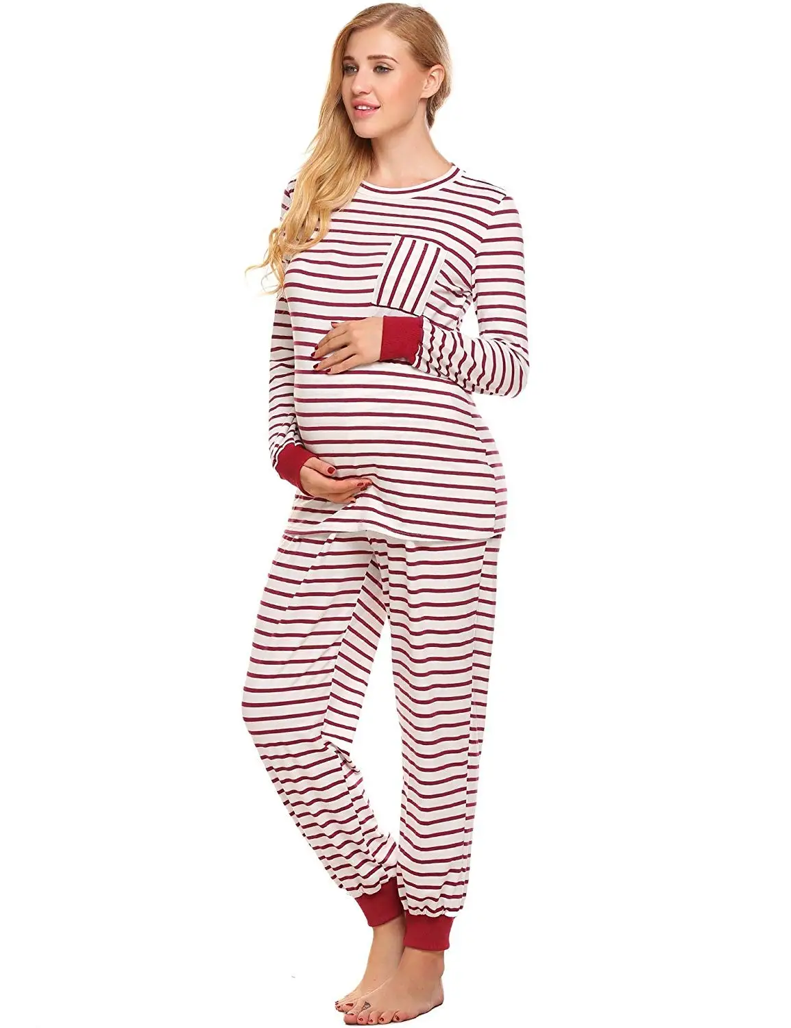 long sleeve breastfeeding pyjamas