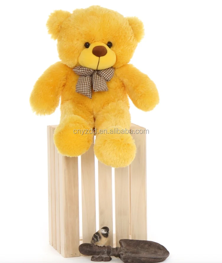 giant yellow teddy bear