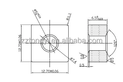 12.7x12.7x6.5fantini inserts(YG6)