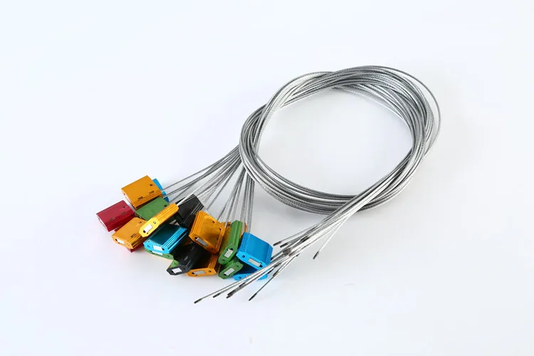 2.5mm one time used aluminum alloy stainless steel wire cable seal