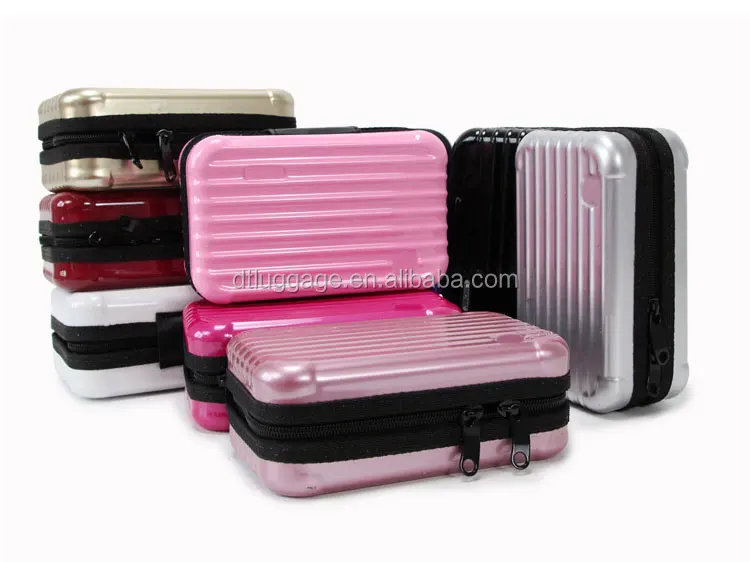 Luxury Trolley Case Abs Material Travel Luggage Set In Red Color Women Unisex Plastic Handle