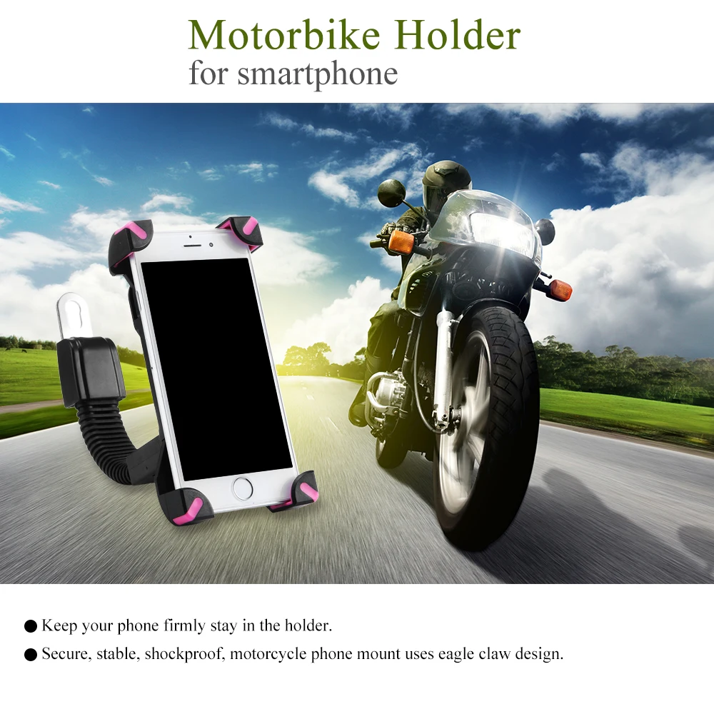 Mobile Phone Holder Clamp Mount Bicycle Mobile Phone Stand Rack Universal Electric Motor Mountain Bike Cycling