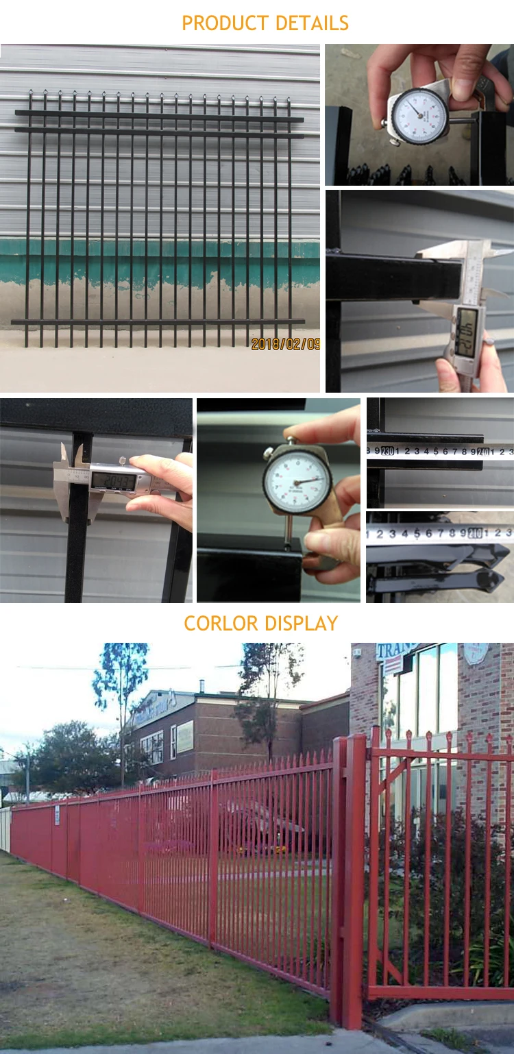 spear top steel fence 5