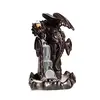 Handmade Fly Dragon Ceramic Incense Holder Backflow Incense Burner with LED Lights Figurine Incense Cone Holders Decorations Sta