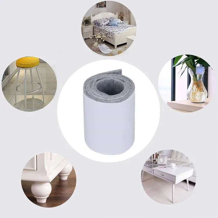 Furniture Chair Pads Self Adhesive Sticky Felt Strips Roll Buy Felt