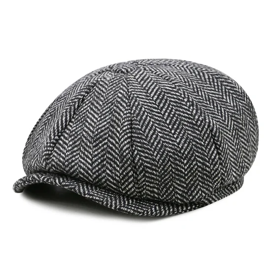 
High quality 100% wool winter beret hats caps wholesale beret for Mens Winter Outdoor Cheap Ivy Cap Beret Cap Hat 