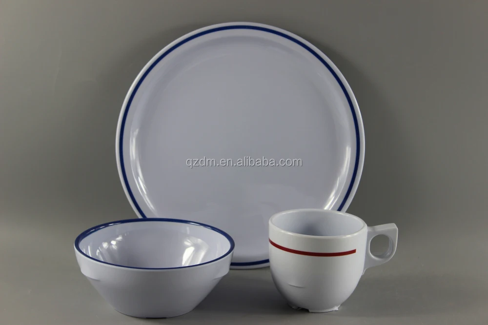 Modern Melamine Dinner Set Of 3 Pieces