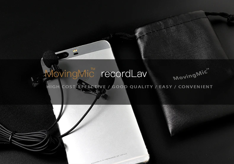 Good Quality Dslr Phone Clip Dual Lavalier Microphone For Iphone