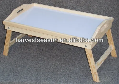 De madera de pino de la bandeja, cama de madera de la bandeja, patas