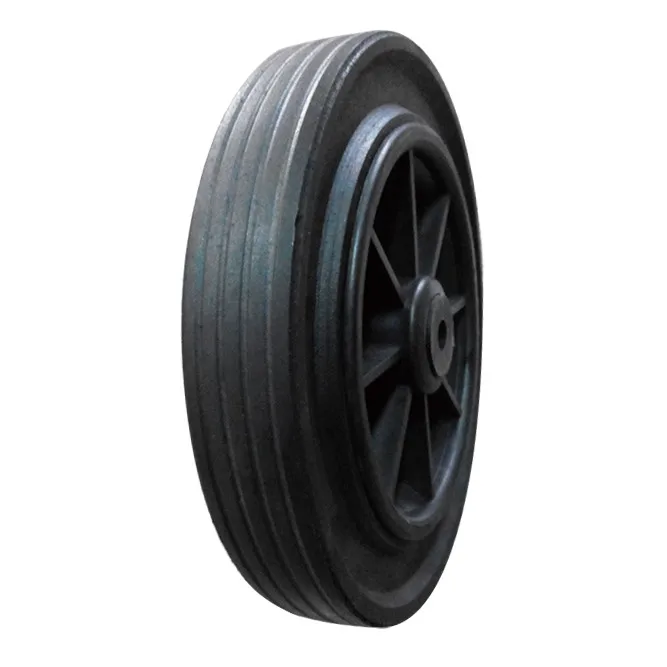 8X2 inch solid rubber wheels