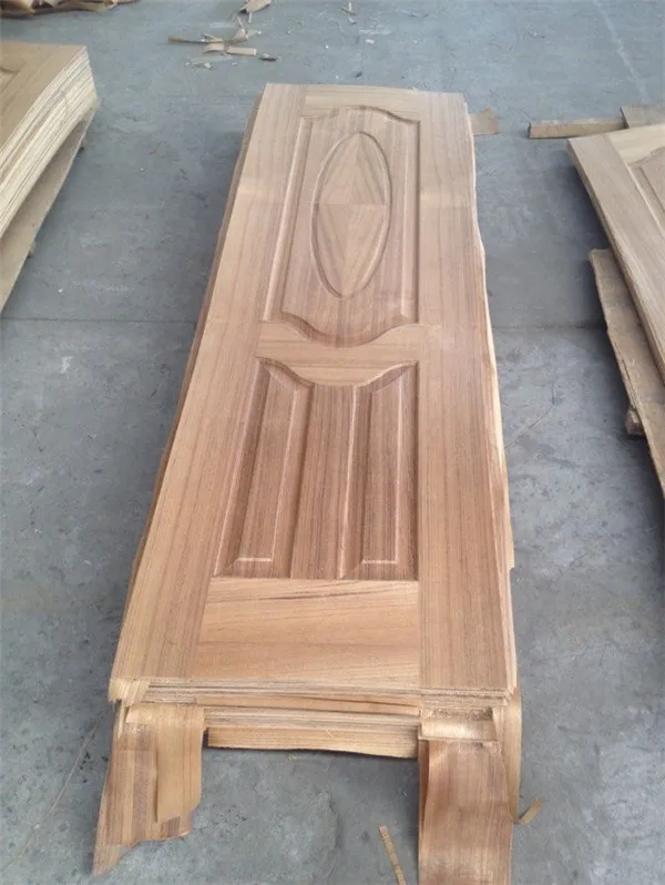 3mm 4mm 2.7mm HDF Melamine Door Skin teak wood veneer door skin