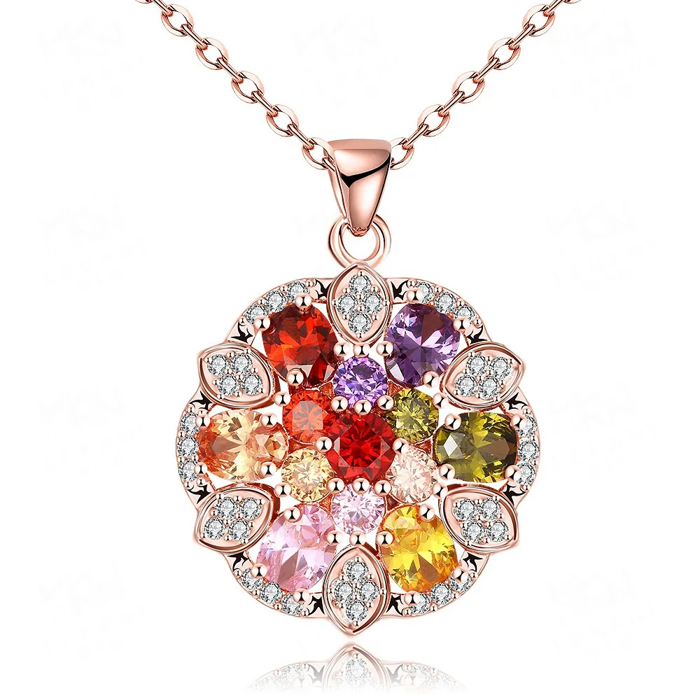 Colored Zircon Necklace Wholesale Jewelry Los Angeles California - Buy Wholesale Jewelry Los ...