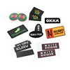 personalized logo custom soft pvc clothing rubber badge silicone patch with LED