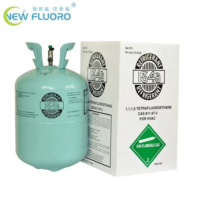 High Purity 13.6KG Refrigerant R134Aa Refrigerant Gas R134a with 99.9%