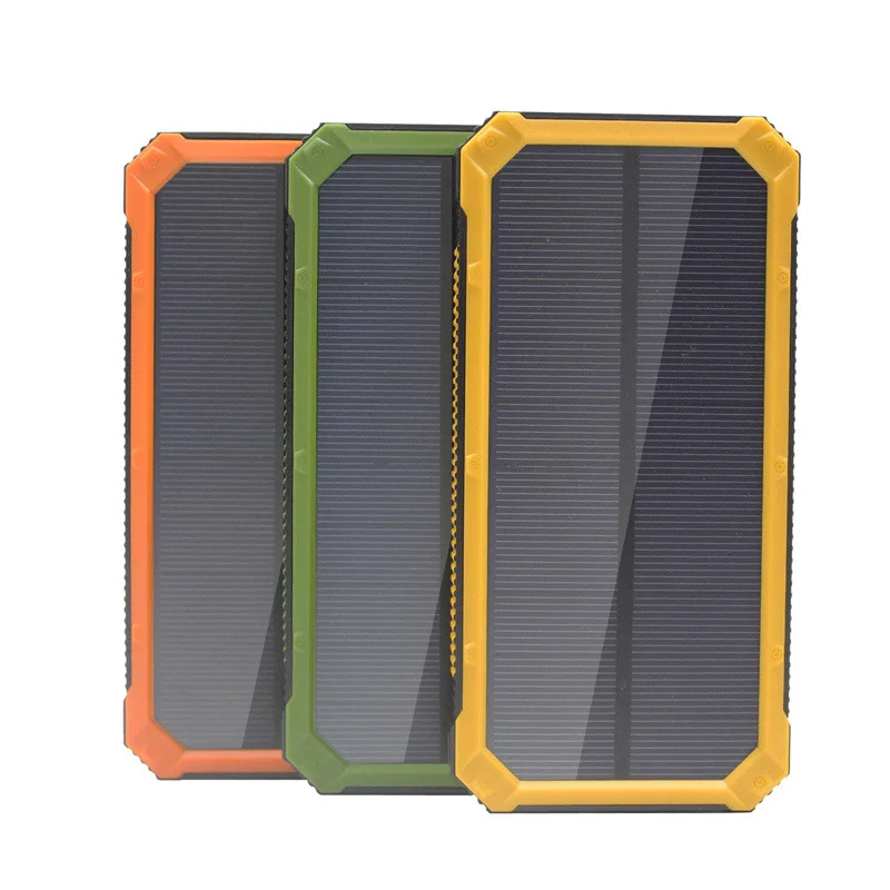 Portable solar phone charger new products solar power bank 12000mah power bank with LED Lamp - ANKUX.COM