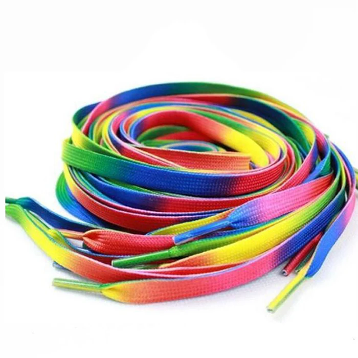 Flat Rainbow Cord For Shoelace - Buy Flat Rainbow Rope For Shoelace ...