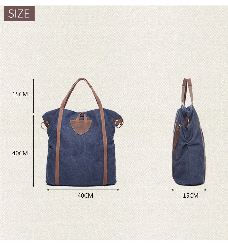 Vintage cotton leisure designer women canvas tote should hobo hand bag handbag for ladies