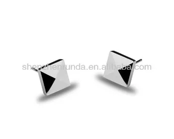 Square Shape 7 9 9mm Size Fashion Stud Earrings For Boys Women S Square Shape 7 9 9mm Size Fashion Stud Earrings For Boys Women S Custom Design
