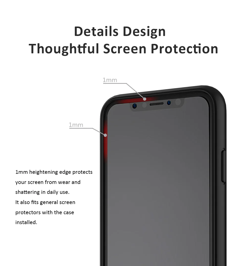 Military Grade SGS anti-drop mobile phone accessories shell for iPhone X Xs