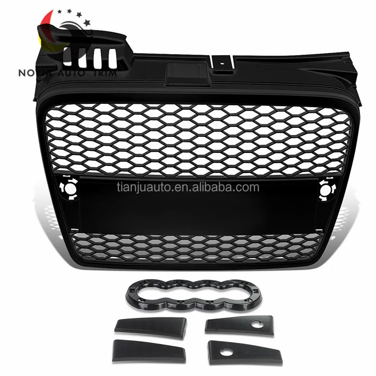 For Audi A4 B7 2004-2008 Front Grille Black RS4 Design Grill