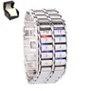 Waterproof Unisex Lava Electronic Binary LED Bracelet Watch