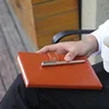 Fashionable Stylish luxury good quality business daily PU leather notebook