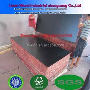 Black Film Faced Plywood 21mm Form Seal Board Concrete Form