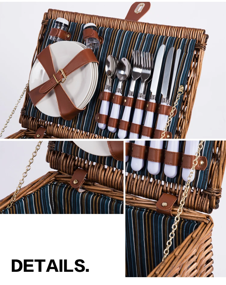 Fabric Lining Seagrass Straw Bread Organizer Suitcase Box Rattan