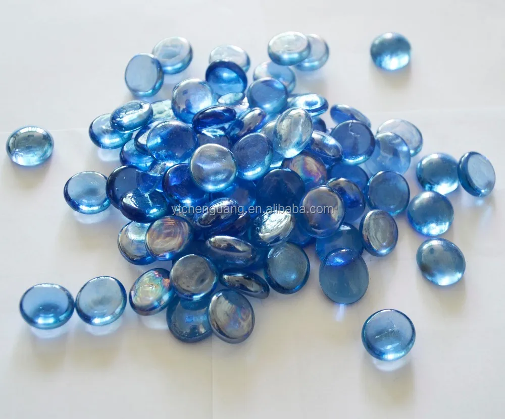 Turquoise Blue Flat Glass Nugget Glass Block Gem Stone Buy Flat Back