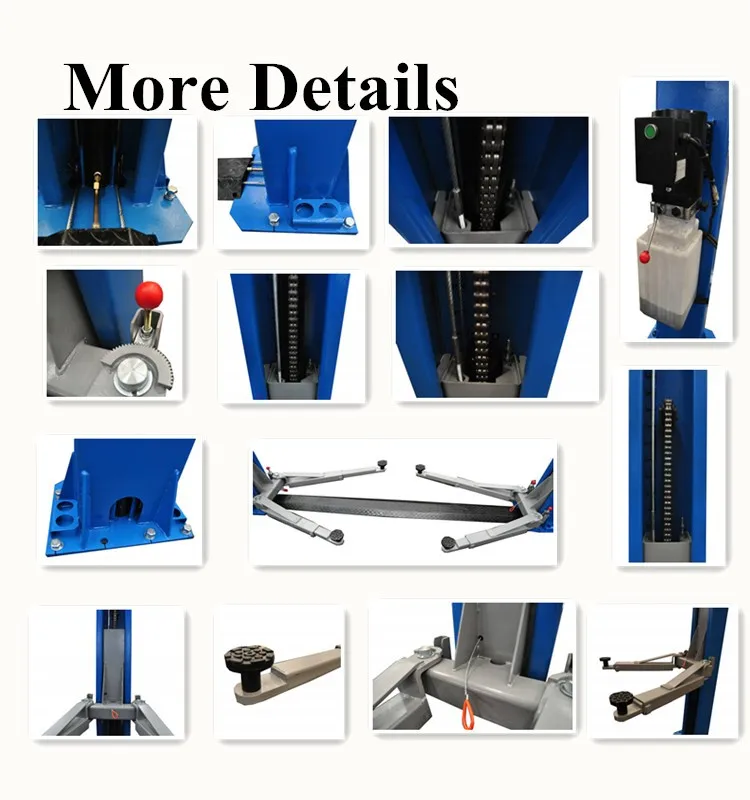 In stock Fast delivery CE certification 2 post double-cylinder hydraulic car lift for sale