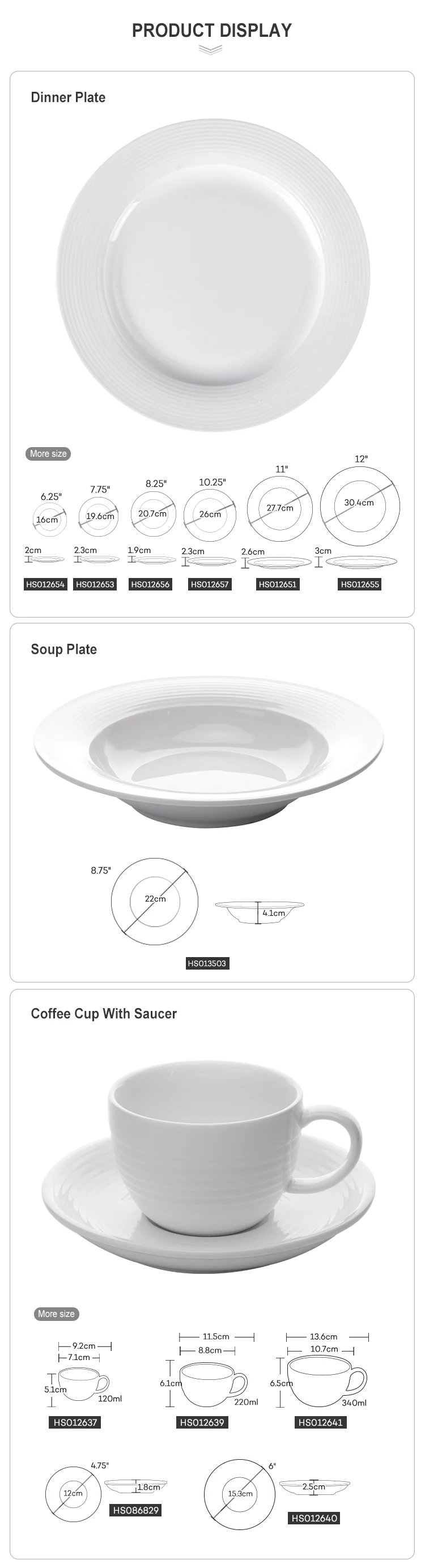 Porcelain Dinnerware Set