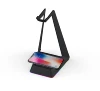 RGB LED Headphone stand with hook and wireless phone charger usb 2.0 3.0 hub 10W charger