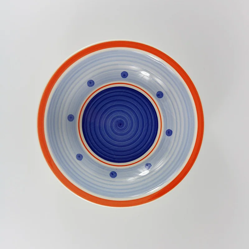 Romantic Brushes Hand Painted Stoneware Plates New Design Tableware