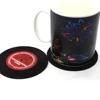 Hot selling round silicone coasters, cute button coasters, home table coffee drink cup mat