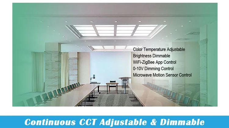 with microwave sensor zigbee cct led suspended ceiling lighting panel