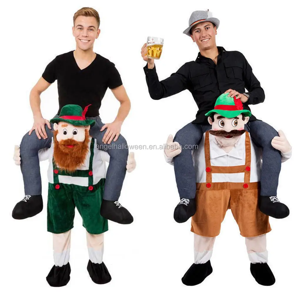 New Fancy Dress Costume Carry Me Bavarian Beer Guy Ride On Oktoberfest Mascot
