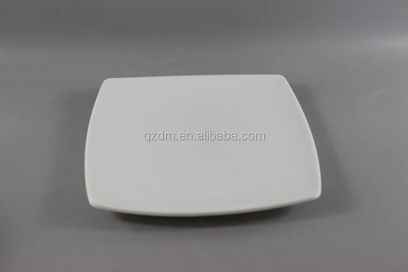 White Plastic Square Plate Melamine Dessert plate A1 OR A5