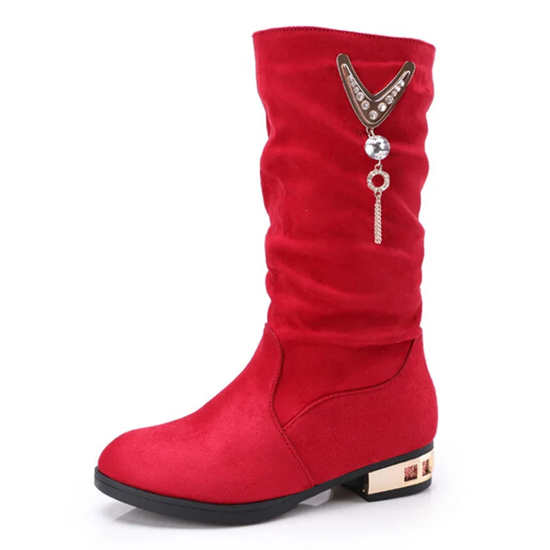 cheap red boots